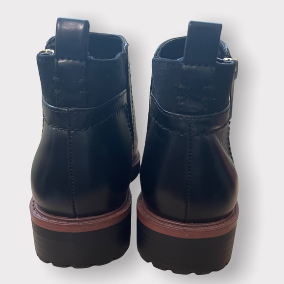 Tommy Hilfiger - Fawn Faux Leather, Black Booties - 6 - Picture 10 of 12
